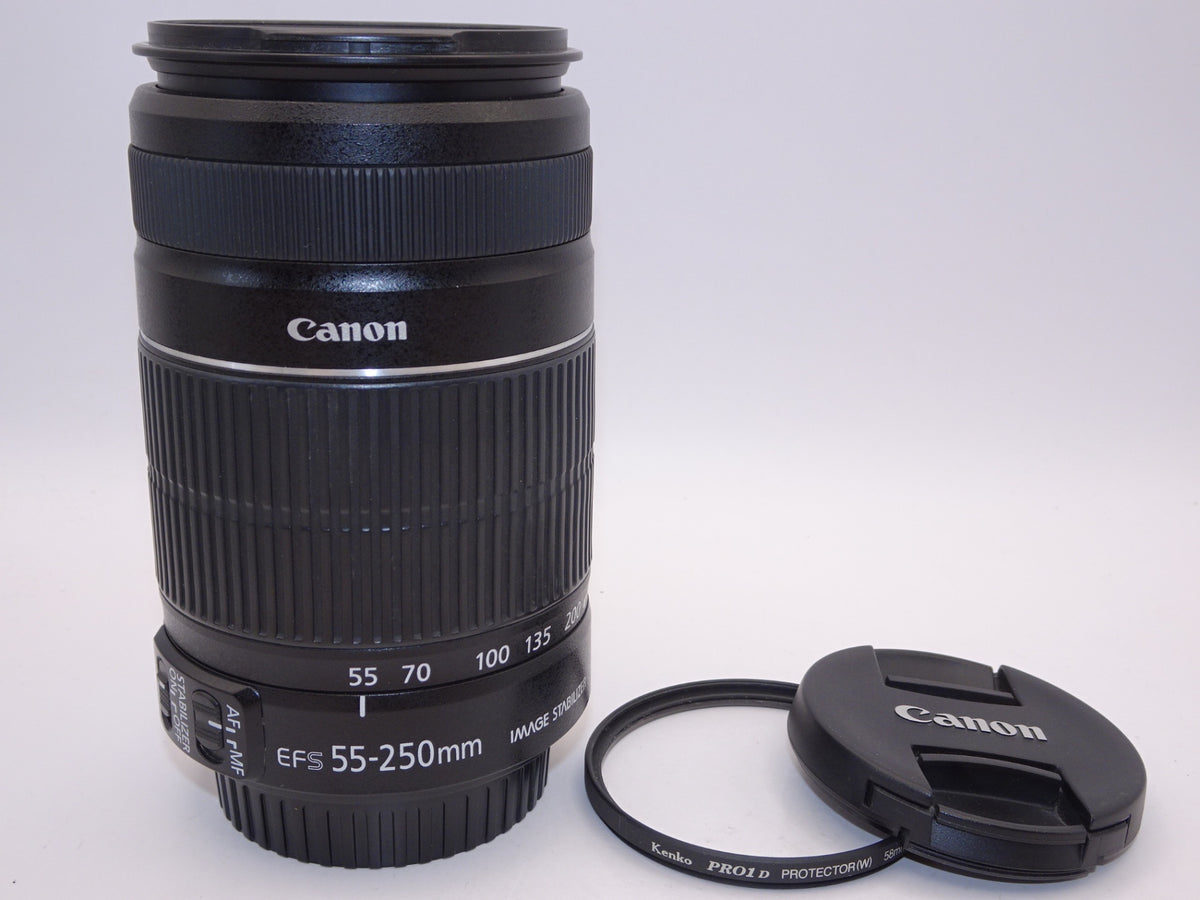 【外観特上級】Canon 望遠ズームレンズ EF-S55-250mm F4-5.6 IS II