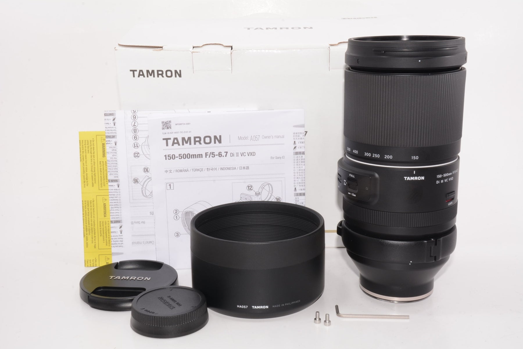 【外観特上級】タムロン 150-500mm F/5-6.7 Di III VC VXD ソニーEマウント用 (Model A057)