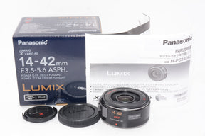 【外観並級】パナソニック ルミックス G X VARIO PZ 14-42mm/F3.5-5.6 ASPH./POWER  ブラック H-PS14042-K