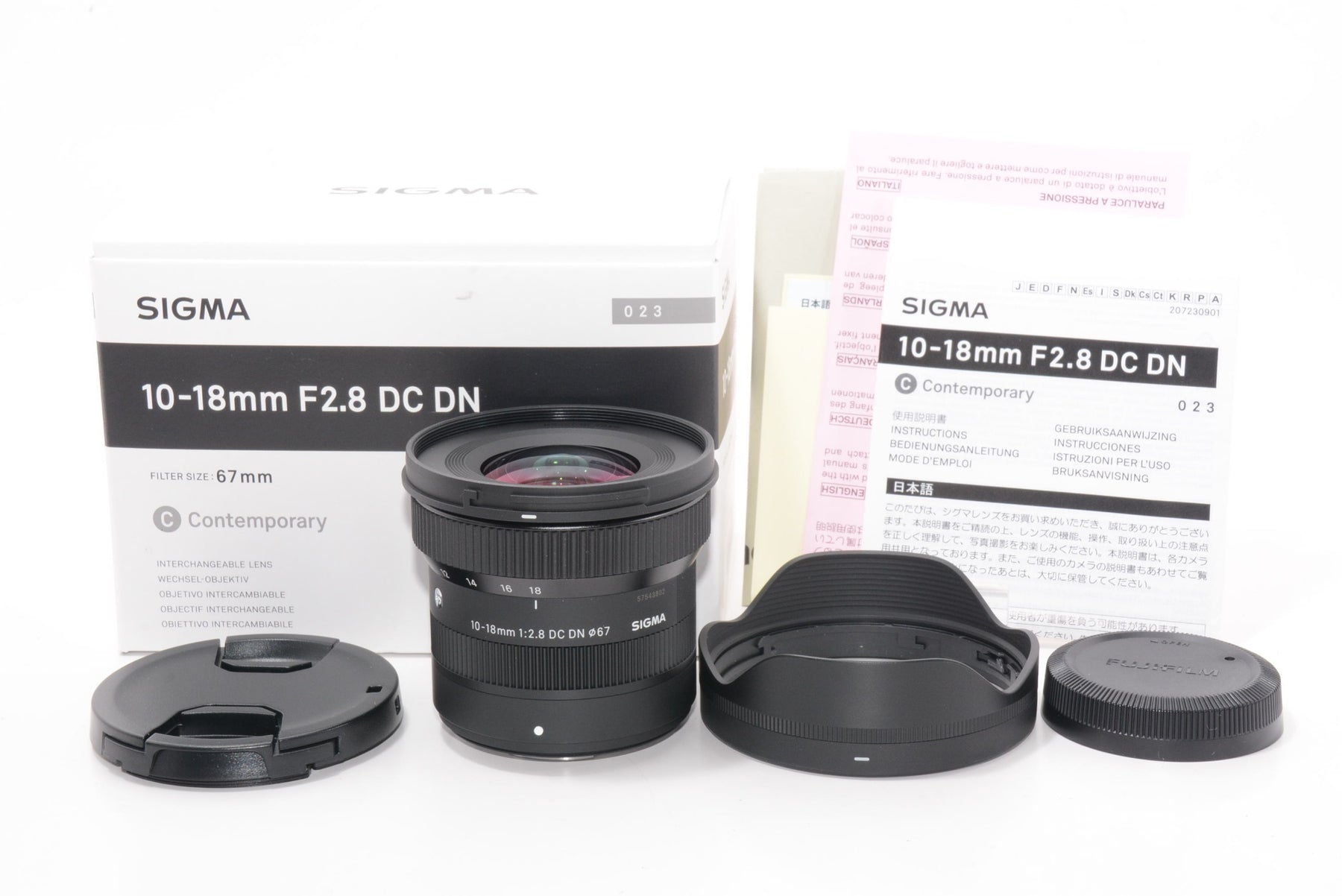 【外観特上級】シグマ(Sigma) SIGMA シグマ 富士フイルム Xマウント 10-18mm F2.8 DC DN ズーム 広角 APS-C Contemporary ミラーレス 専用