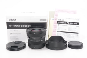 【外観特上級】シグマ(Sigma) SIGMA シグマ 富士フイルム Xマウント 10-18mm F2.8 DC DN ズーム 広角 APS-C Contemporary ミラーレス 専用