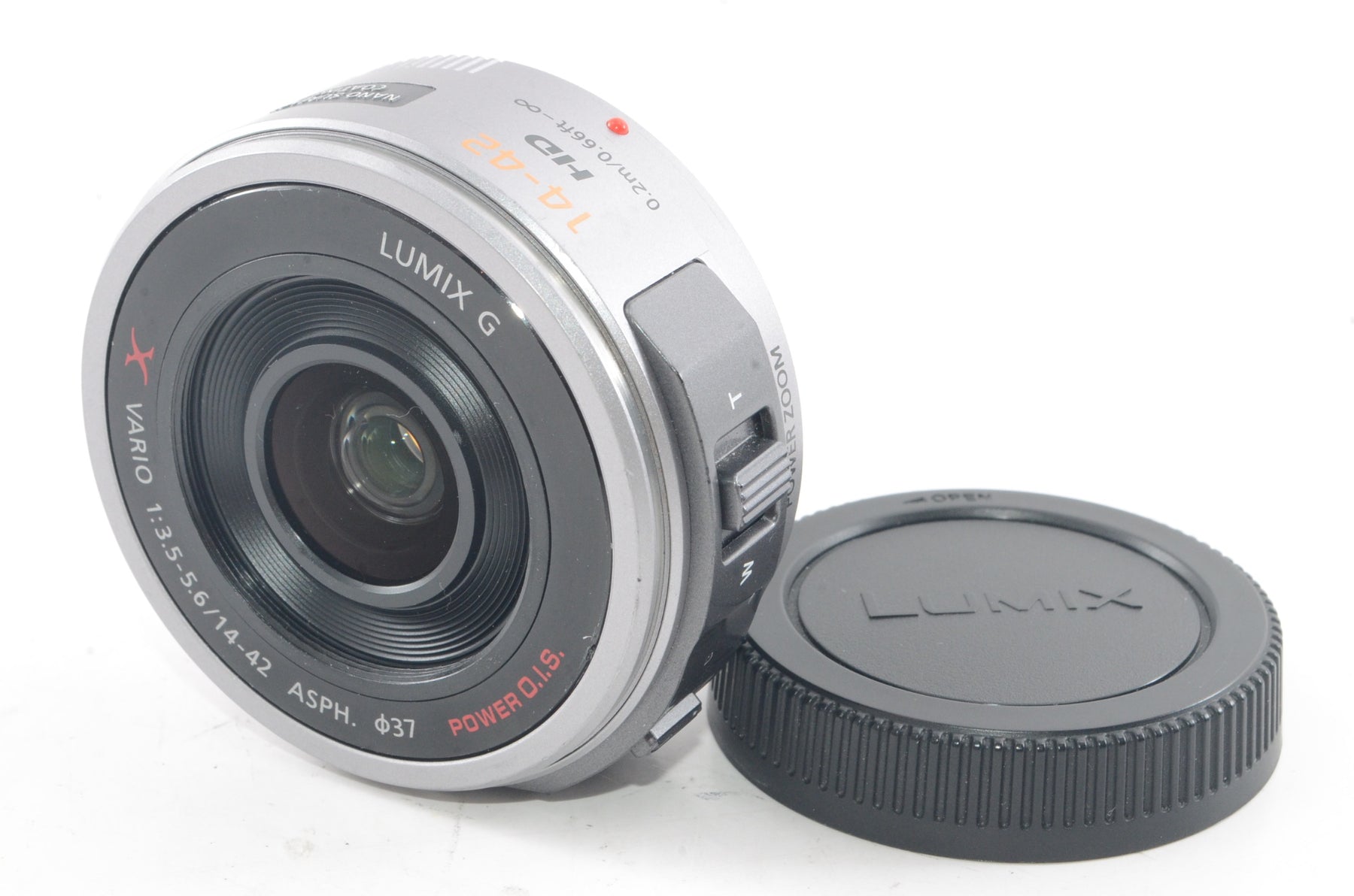 【外観並級】パナソニック マイクロフォーサーズ用 ルミックス G X VARIO PZ 14-42mmF3.5-5.6  シルバー