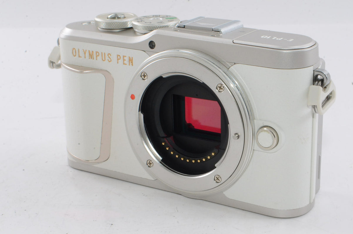 【外観並級】OLYMPUS ミラーレス一眼カメラ PEN E-PL10 14-42mm EZレンズキット ホワイト