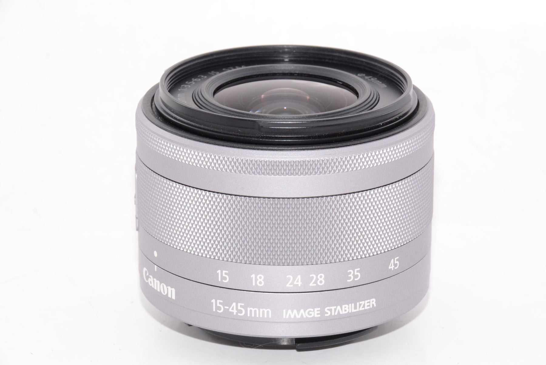 【外観特上級】Canon 標準ズームレンズ EF-M15-45mm F3.5-6.3IS STM(シルバー) ミラーレス一眼対応 EF-M15-45ISSTMSL