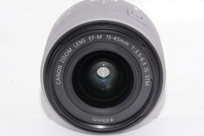 【外観特上級】Canon 標準ズームレンズ EF-M15-45mm F3.5-6.3IS STM(シルバー) ミラーレス一眼対応 EF-M15-45ISSTMSL