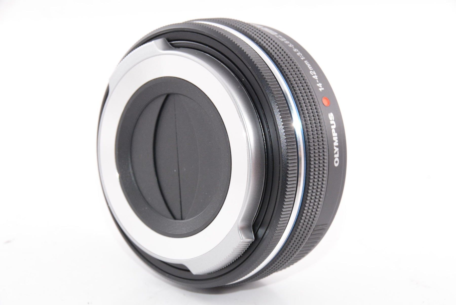 【外観特上級】OLYMPUS 電動式パンケーキズームレンズ M.ZUIKO DIGITAL ED 14-42mm F3.5-5.6 EZ BLK