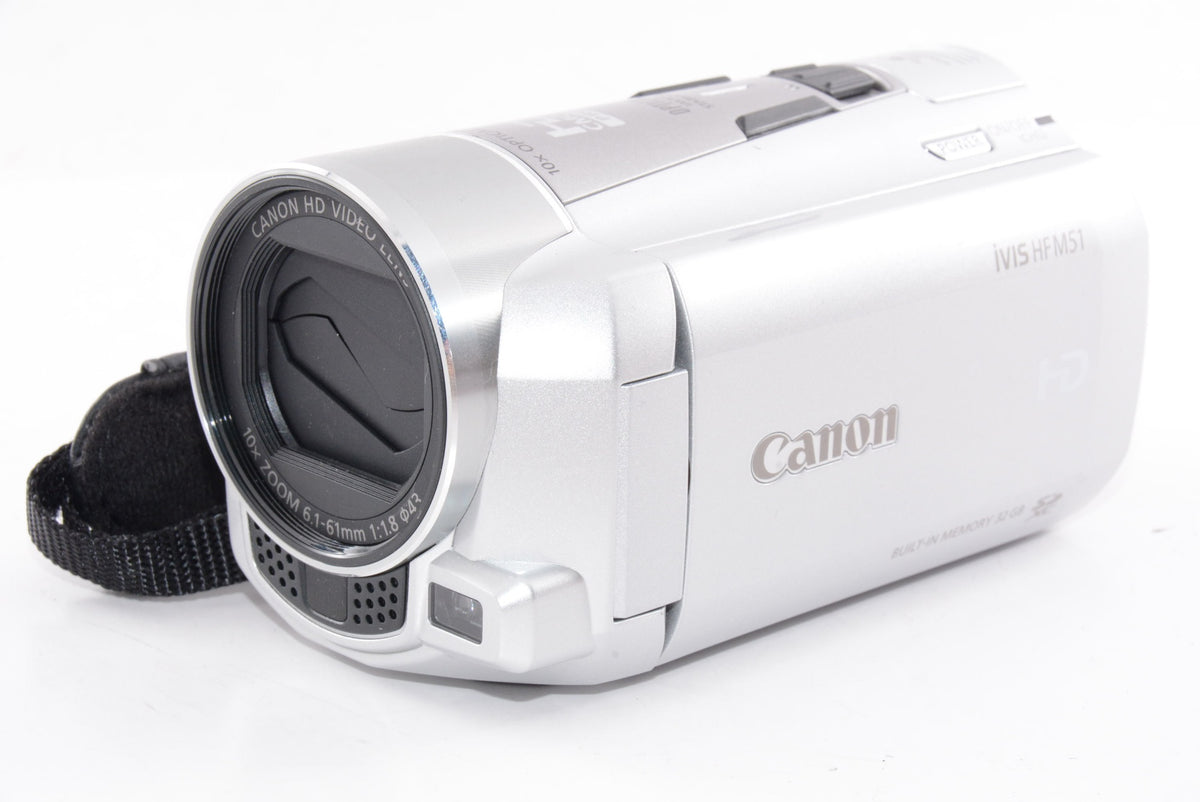 【外観特上級】Canon デジタルビデオカメラ iVIS HF M51 シルバー 光学10倍ズーム フルフラットタッチパネル IVISHFM51SL