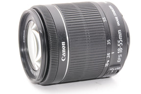 【外観特上級】Canon 標準ズームレンズ EF-S18-55mm F3.5-5.6 IS STM