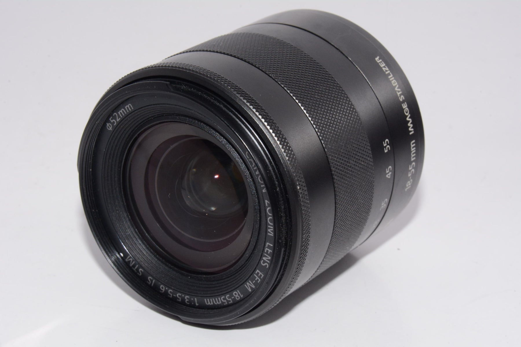 【外観並級】Canon ミラーレス一眼カメラ EOS M レンズキット EF-M18-55mm F3.5-5.6 IS STM付属 ブラック EOSMBK-18-55ISSTMLK