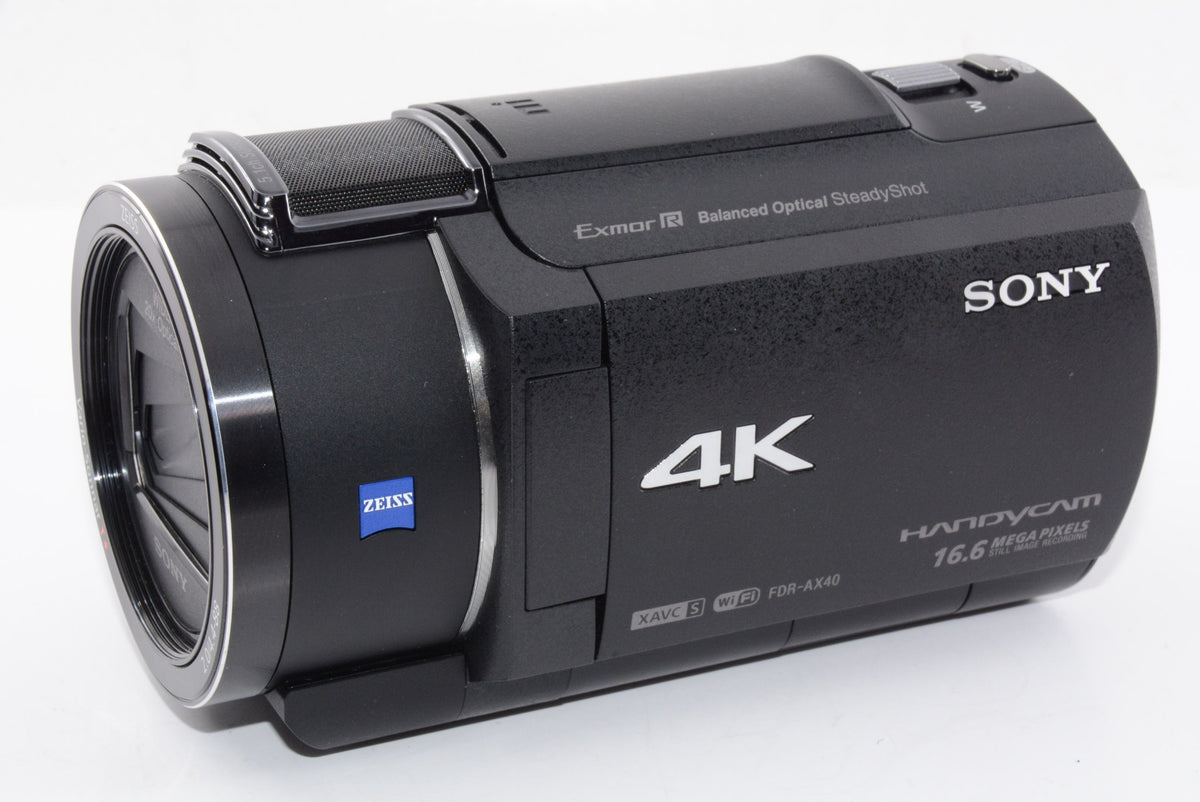 【外観特上級】ソニー SONY ビデオカメラ FDR-AX40 4K 64GB ブラック Handycam