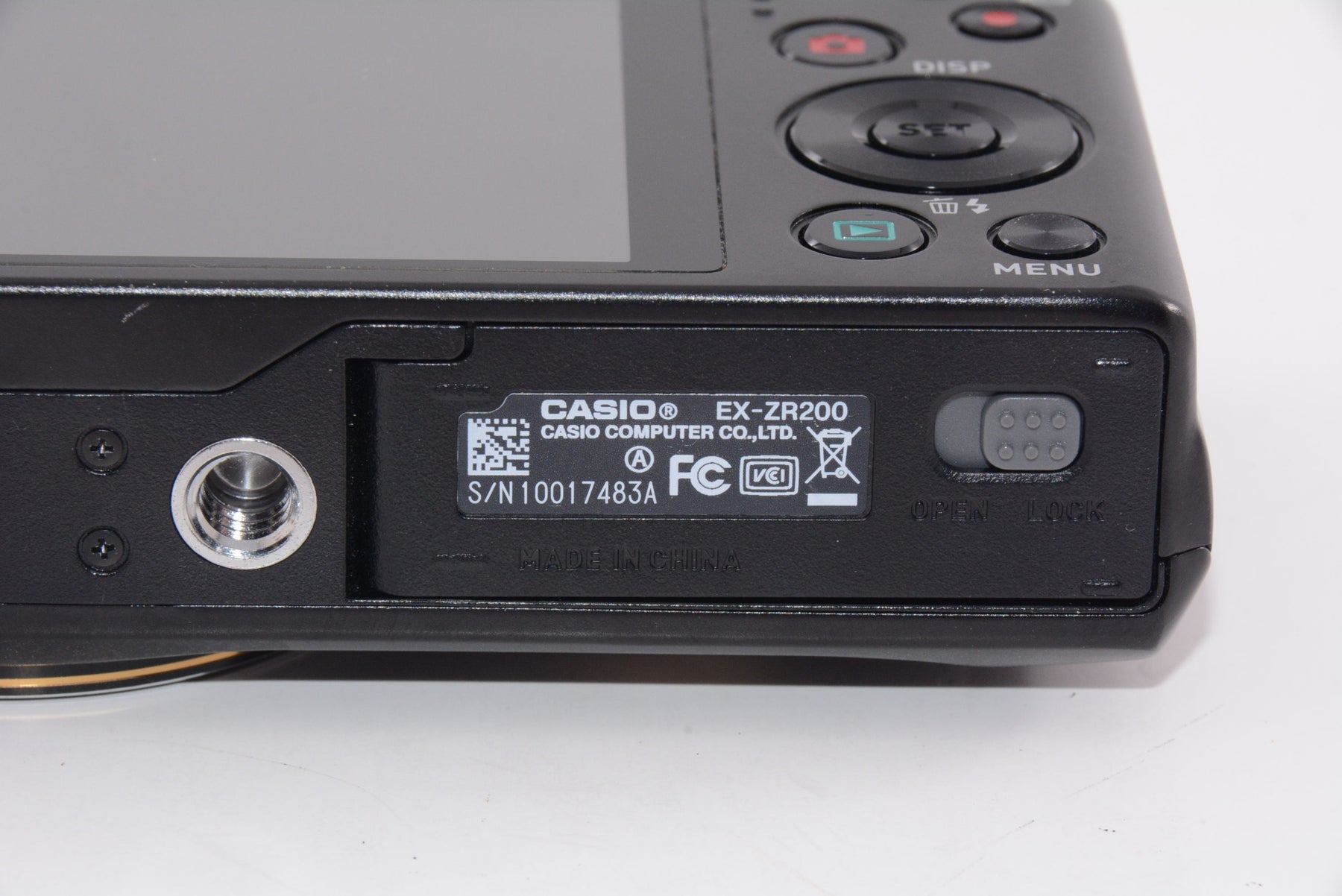 【外観並級】CASIO デジタルカメラ EXILIM EX-ZR200 ブラック EX-ZR200BK
