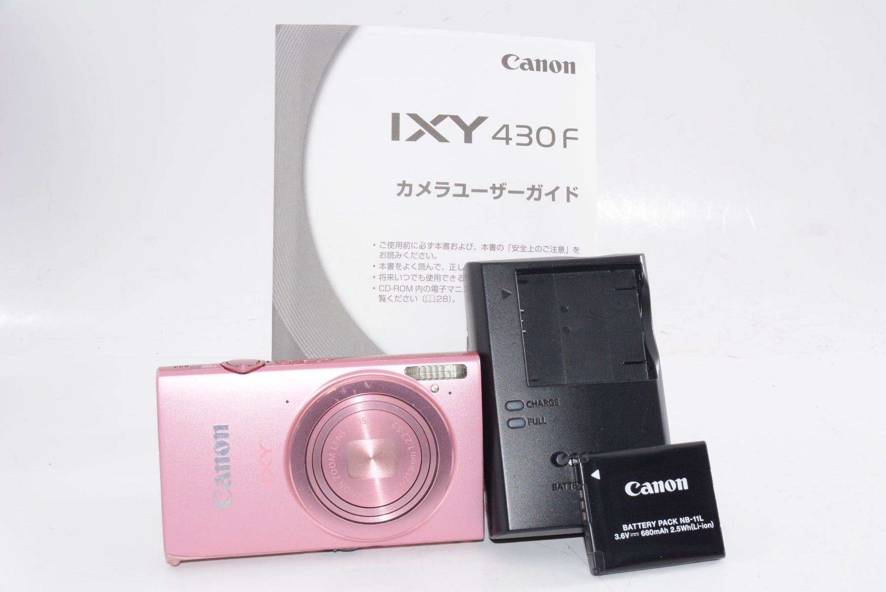 【外観並級】Canon デジタルカメラ IXY 430F ピンク 1600万画素 光学5倍ズーム Wi-Fi IXY430F(PK)