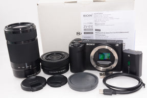 【外観特上級】SONY ミラーレス一眼カメラ ZV-E10 ダブルズームレンズキット