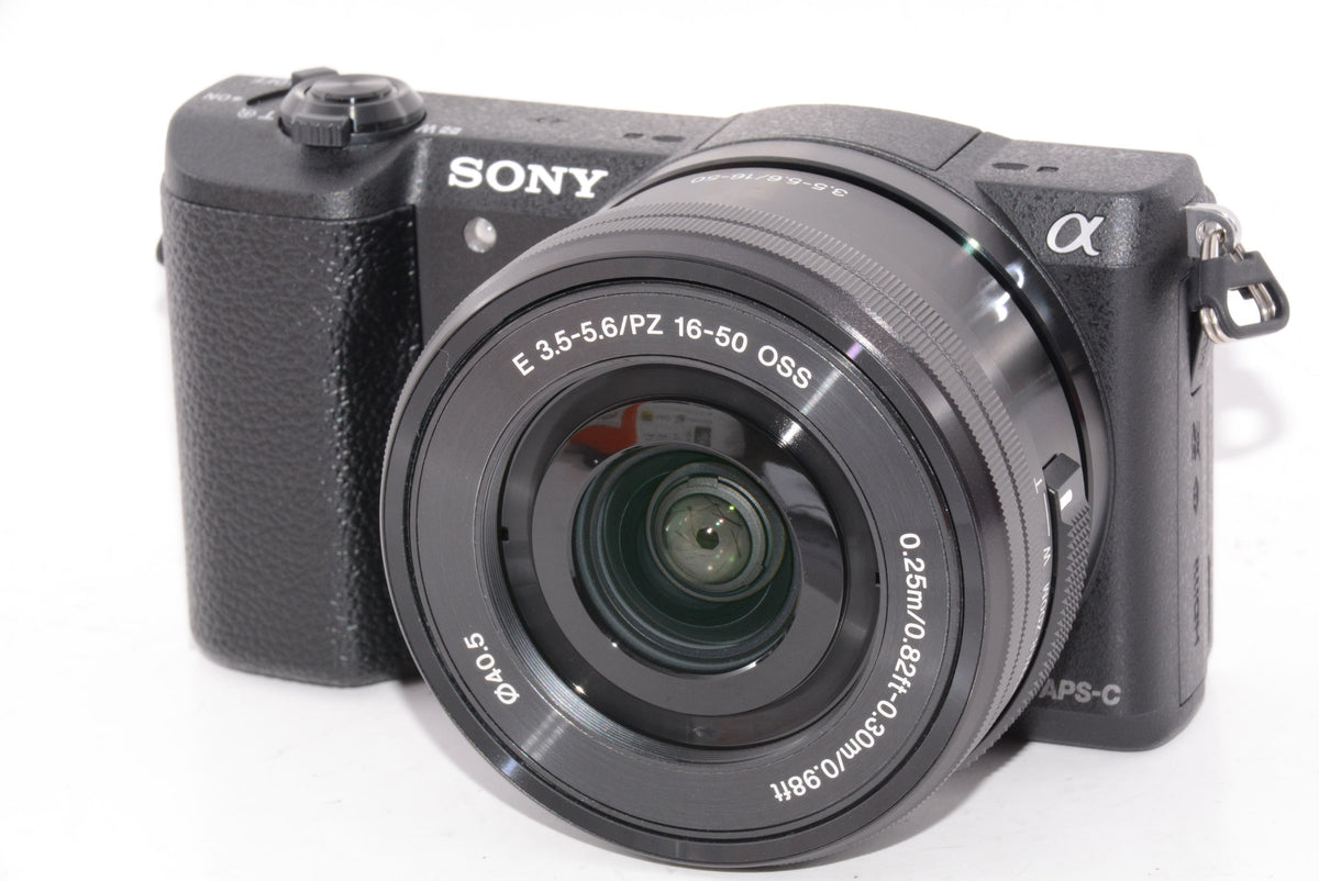 【ほぼ新品】ソニー SONY ミラーレス一眼 α5100 パワーズームレンズキット E PZ 16-50mm F3.5-5.6 OSS付属 ブラック ILCE-5100L-B