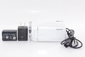 【外観並級】ソニー ビデオカメラ Handycam HDR-CX680 ホワイト