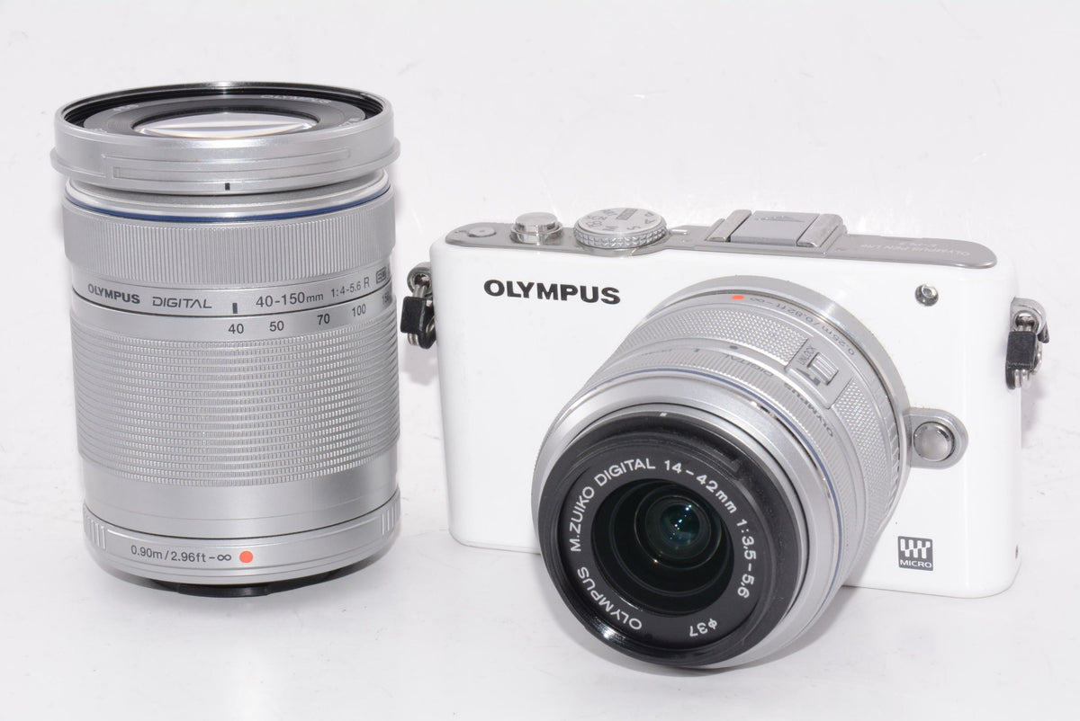 【外観並級】OLYMPUS ミラーレス一眼 PEN Lite E-PL3 ダブルズームキット シルバー E-PL3 DZKIT SLV