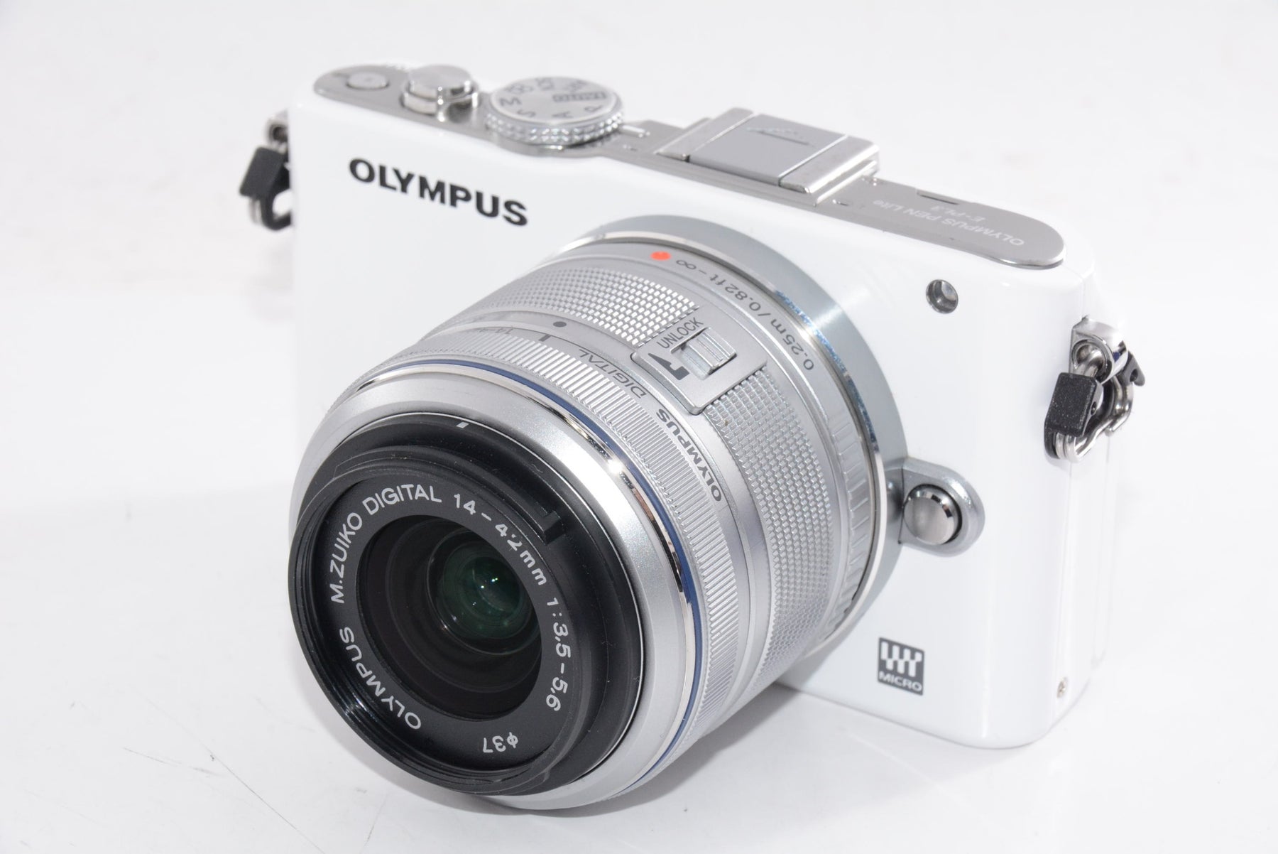 【外観並級】OLYMPUS ミラーレス一眼 PEN Lite E-PL3 レンズキット ホワイト E-PL3 LKIT WHT