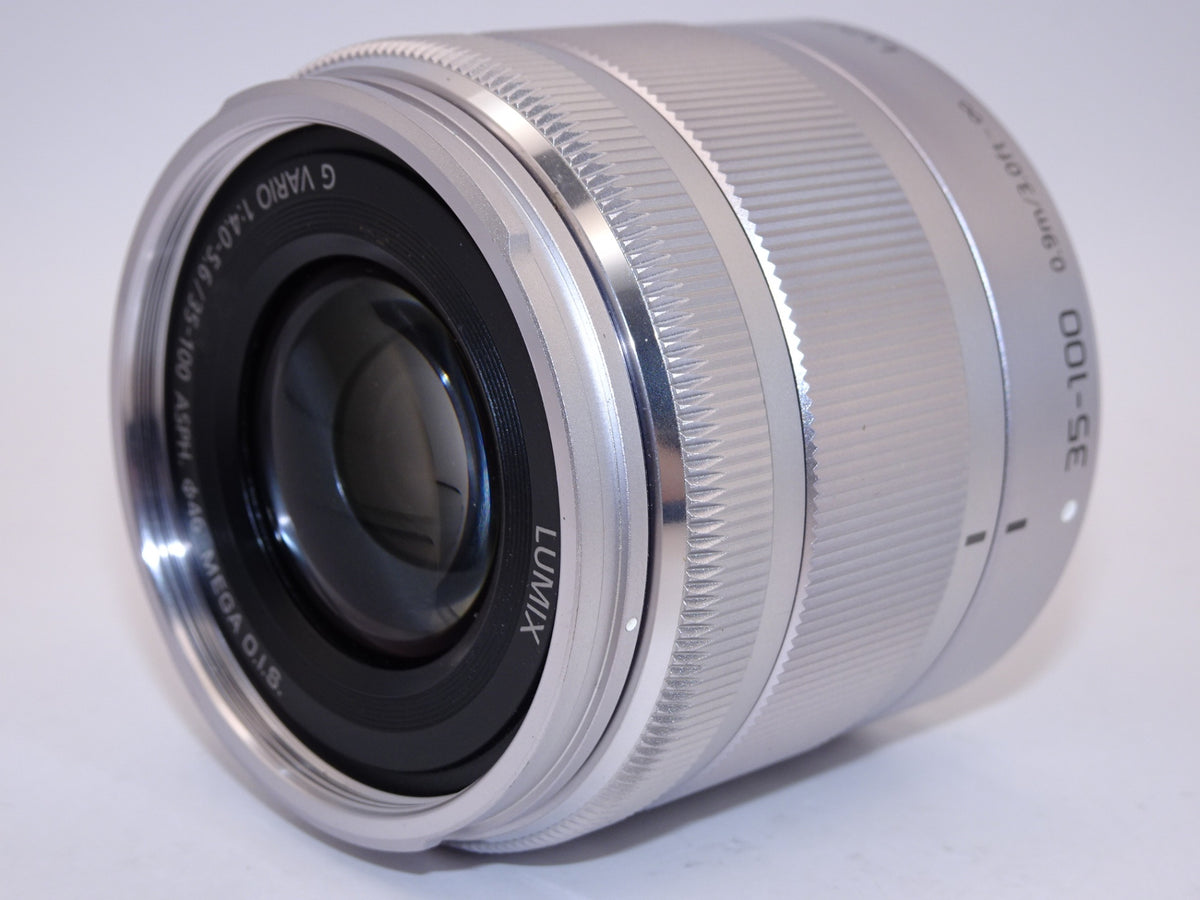 【外観特上級】パナソニック 望遠ズームレンズ マイクロフォーサーズ用 ルミックス G VARIO 35-100mm/F4.0-5.6 ASPH./MEGA O.I.S. シルバー H-FS35100-S