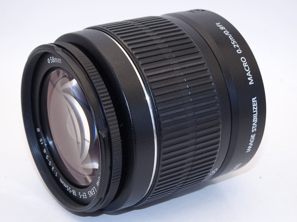 【外観特上級】Canon 標準ズームレンズ EF-S18-55mm F3.5-.5.6 IS II