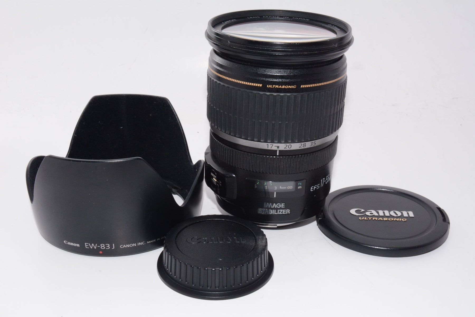 【外観並級】Canon 標準ズームレンズ EF-S17-55mm F2.8 IS USM APS-C対応