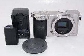 【外観特上級】SONY ミラーレス一眼 α6000 ボディ シルバー ILCE-6000 S