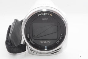 【外観特上級】ソニー SONY ビデオカメラHDR-CX675 32GB  光学30倍 ホワイト Handycam HDR-CX675 W
