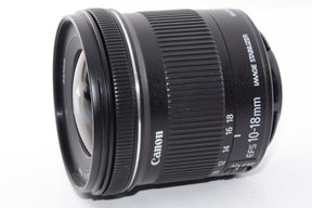 【外観特上級】Canon EF-S 10-18mm f/4.5-5.6 IS STMレンズ