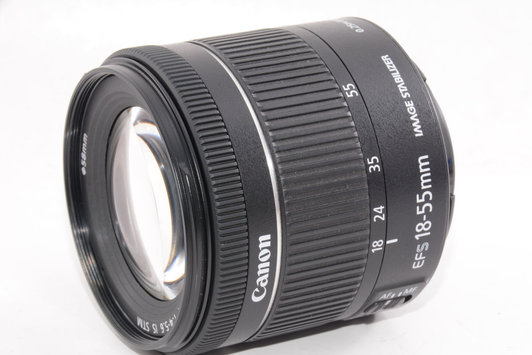 【外観並級】Canon 標準ズームレンズ EF-S18-55mm F4.0-5.6IS STM