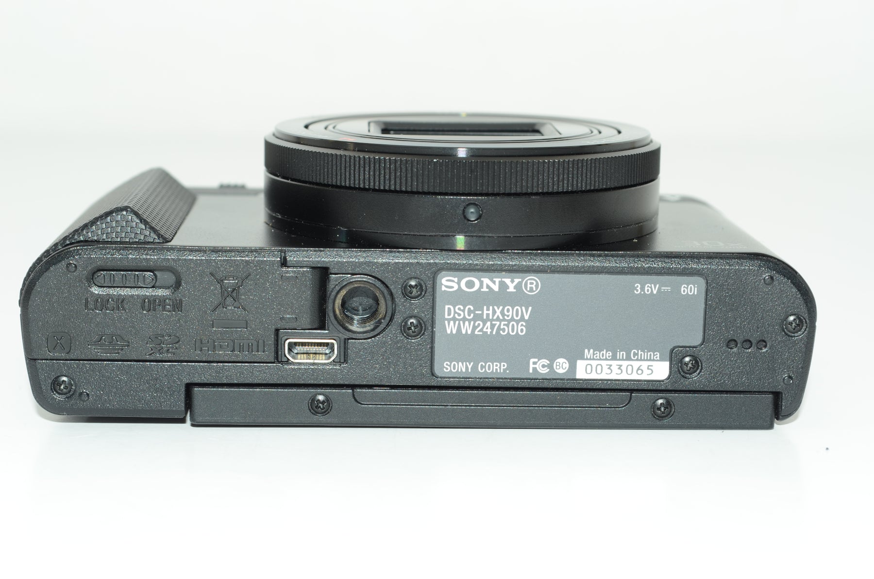 【外観並級】ソニー SONY デジタルカメラ DSC-HX90V 光学30倍ズーム 1820万画素 ブラックCyber-shot  DSC-HX90V BC