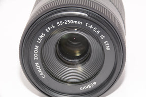 【外観特上級】Canon 望遠ズームレンズ EF-S55-250mm F4-5.6 IS STM