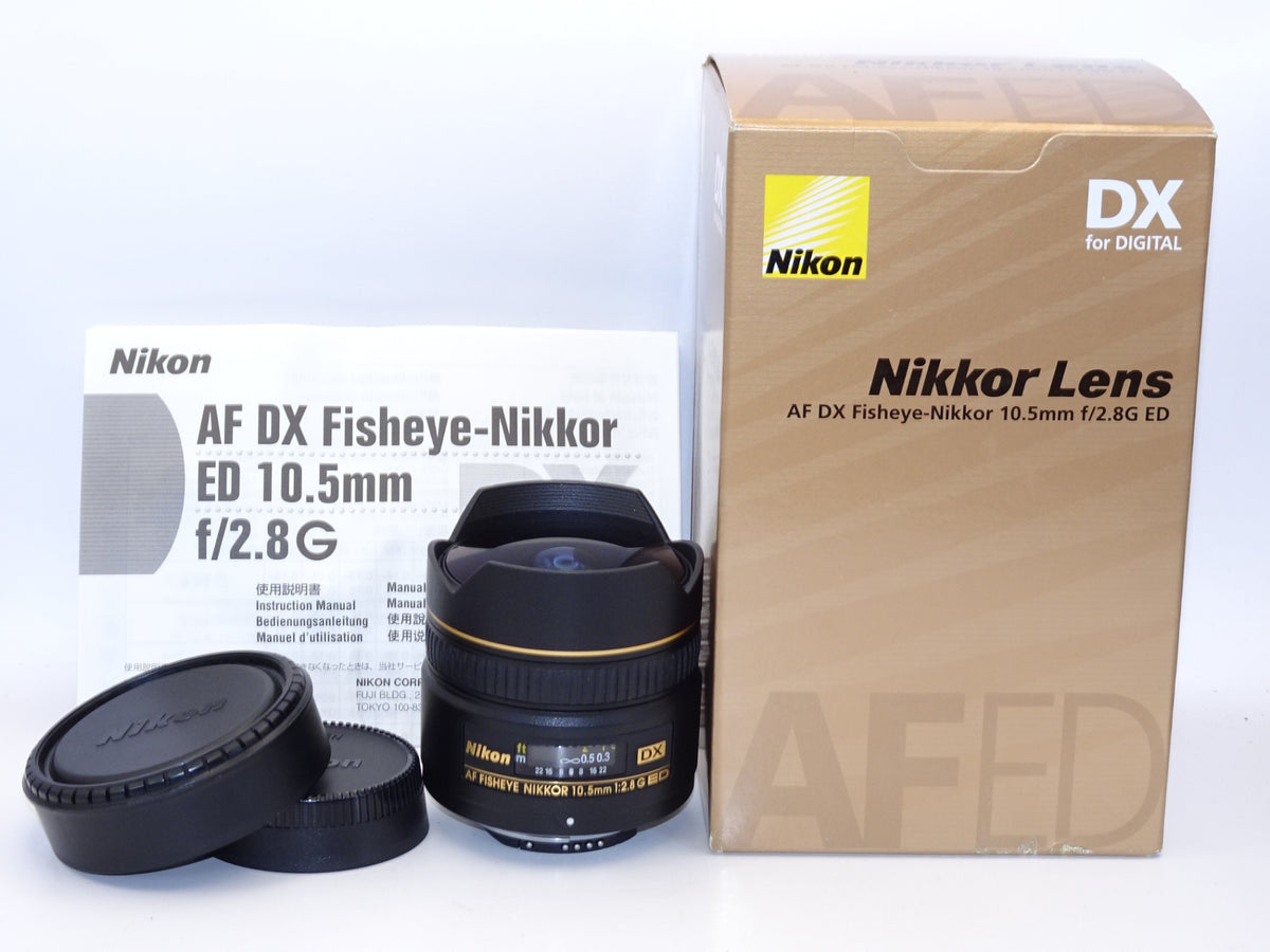 【外観特上級】Nikon フィッシュアイレンズ AF DX fisheye Nikkor ED 10.5mm f/2.8G