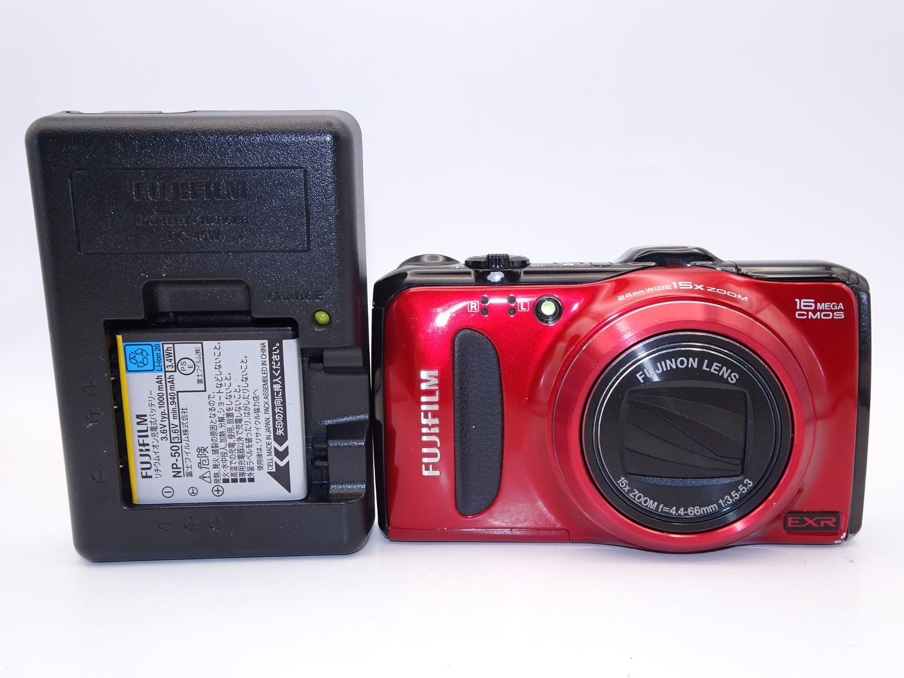 【外観並級】FUJIFILM デジタルカメラ FinePix F550EXR レッド FX-F550EXR R