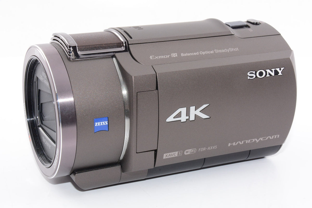 【外観特上級】SONY ソニー 4K ビデオカメラ Handycam FDR-AX45A / ブロンズブラウン
