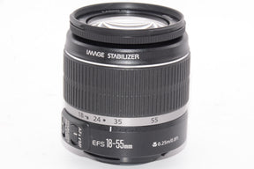 【外観並級】Canon 標準ズームレンズ EF-S18-55mm F3.5-5.6 IS