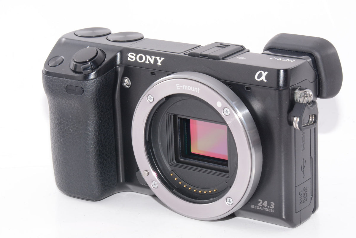 【外観並級】ソニー SONY ミラーレス一眼 α NEX-7 ズームレンズキット E18-55mm F3.5-5.6 OSS付属 専用ブラックモデル NEX-7K