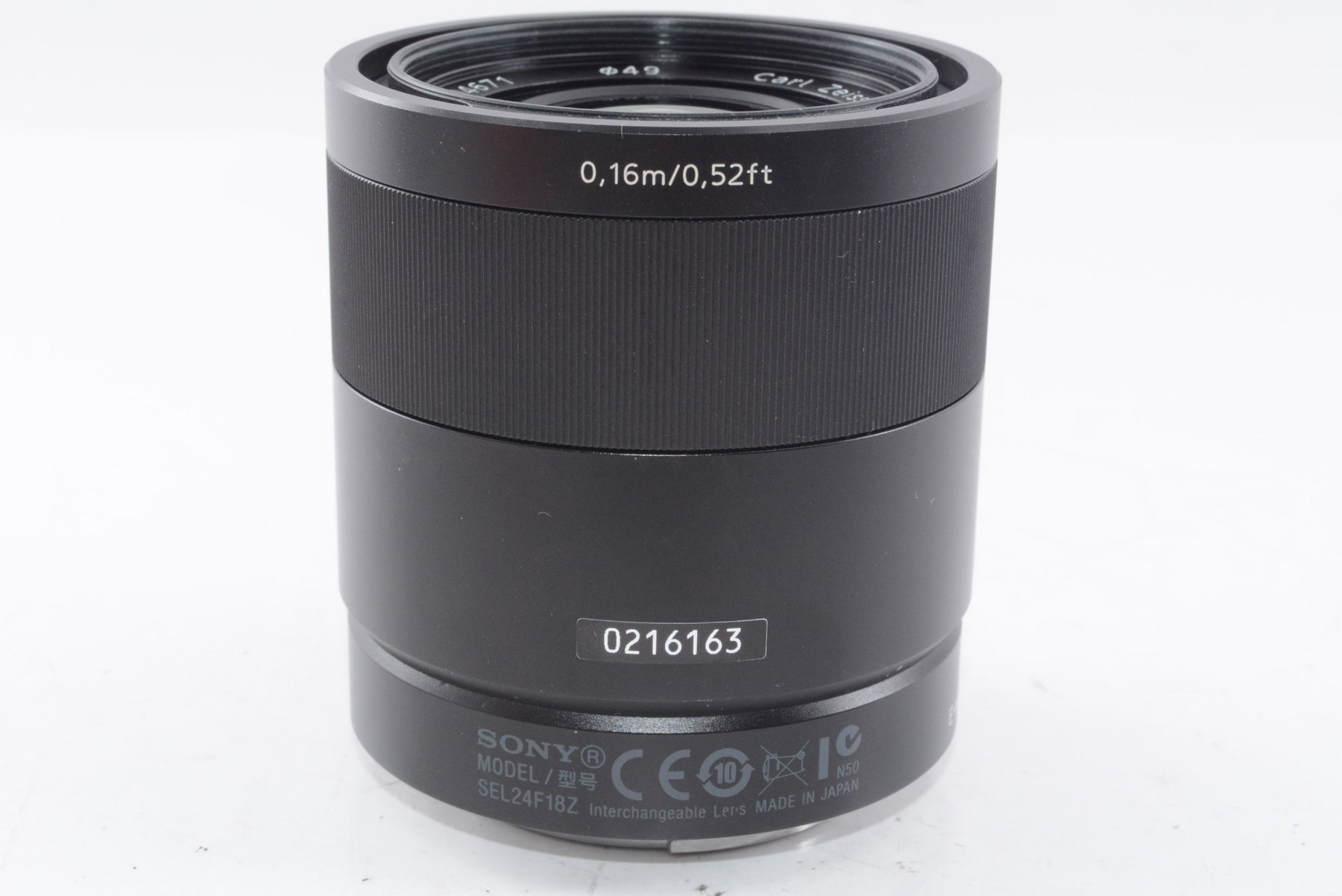【外観特上級】ソニー SONY 単焦点レンズ Sonnar T* 24mm F1.8 ZA ソニー Eマウント用 APS-C専用 SEL24F18Z