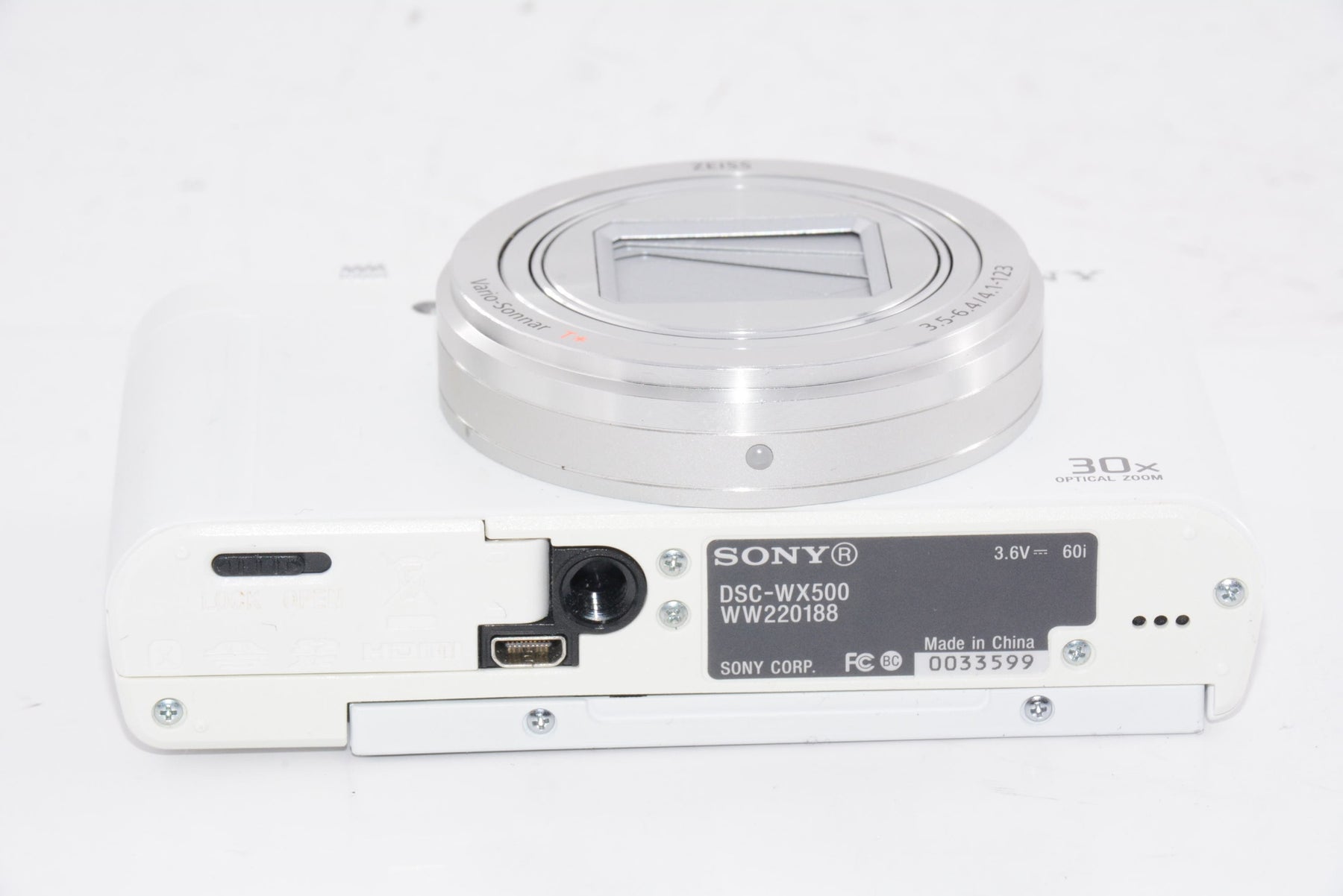 【外観特上級】ソニー SONY デジタルカメラ DSC-WX500ホワイト Cyber-shot