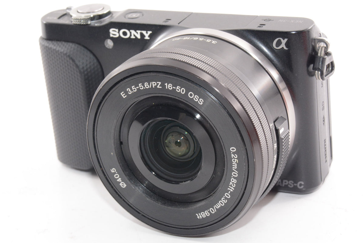 【外観並級】SONY ミラーレス一眼 NEX-3N パワーズームレンズキット E PZ 16-50mm F3.5-5.6 OSS付属 ブラック