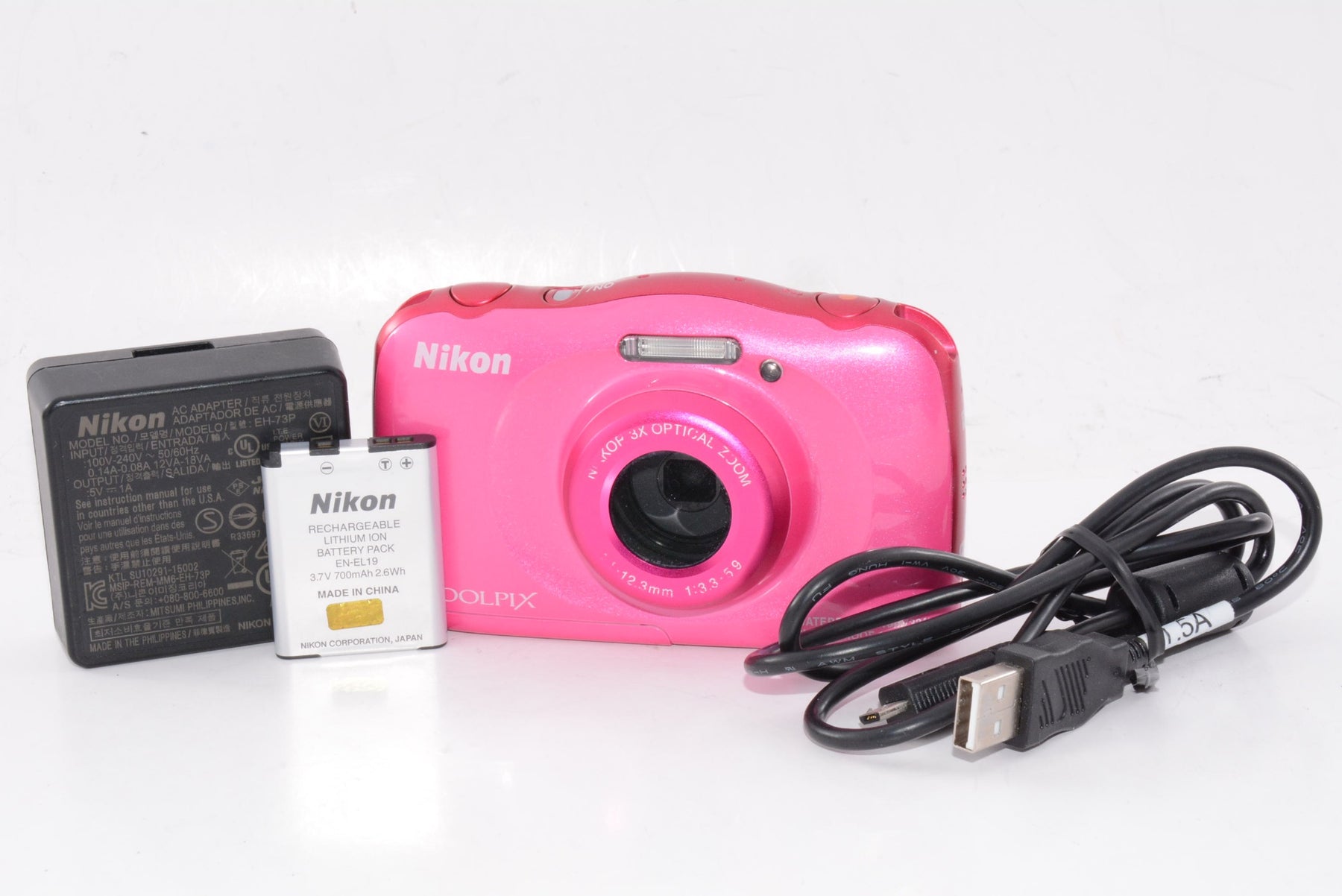 【外観並級】Nikon デジタルカメラ COOLPIX W100  ピンク