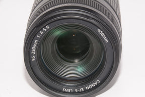 【外観特上級】Canon 望遠レンズ EF-S55-250mm F4-5.6 IS