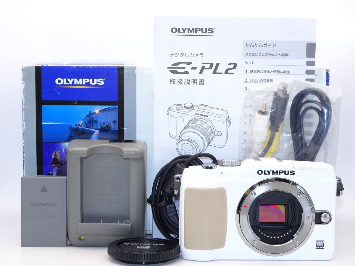 【外観特上級】OLYMPUS ミラーレス一眼 E-PL2 ボディ ホワイト