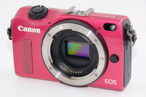 【外観並級】Canon ミラーレス一眼カメラ EOS M2 EF-M18-55 IS STM レンズキット (レッド)