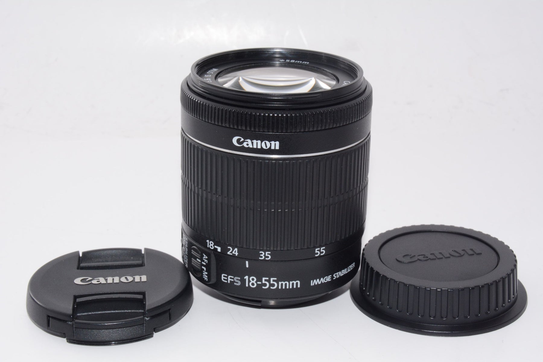 【外観特上級】Canon 標準ズームレンズ EF-S18-55mm F3.5-5.6 IS STM