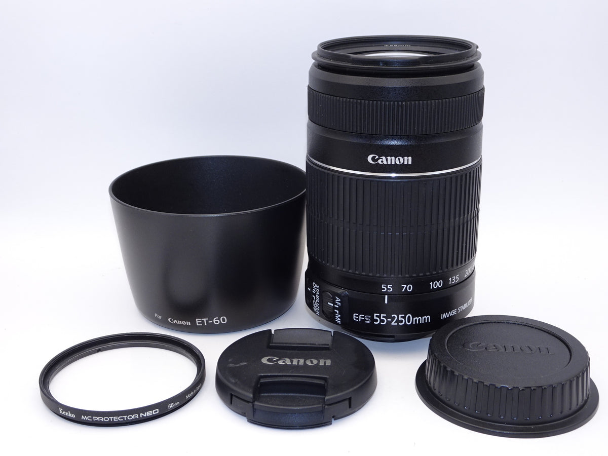 【外観特上級】Canon 望遠ズームレンズ EF-S55-250mm F4-5.6 IS II