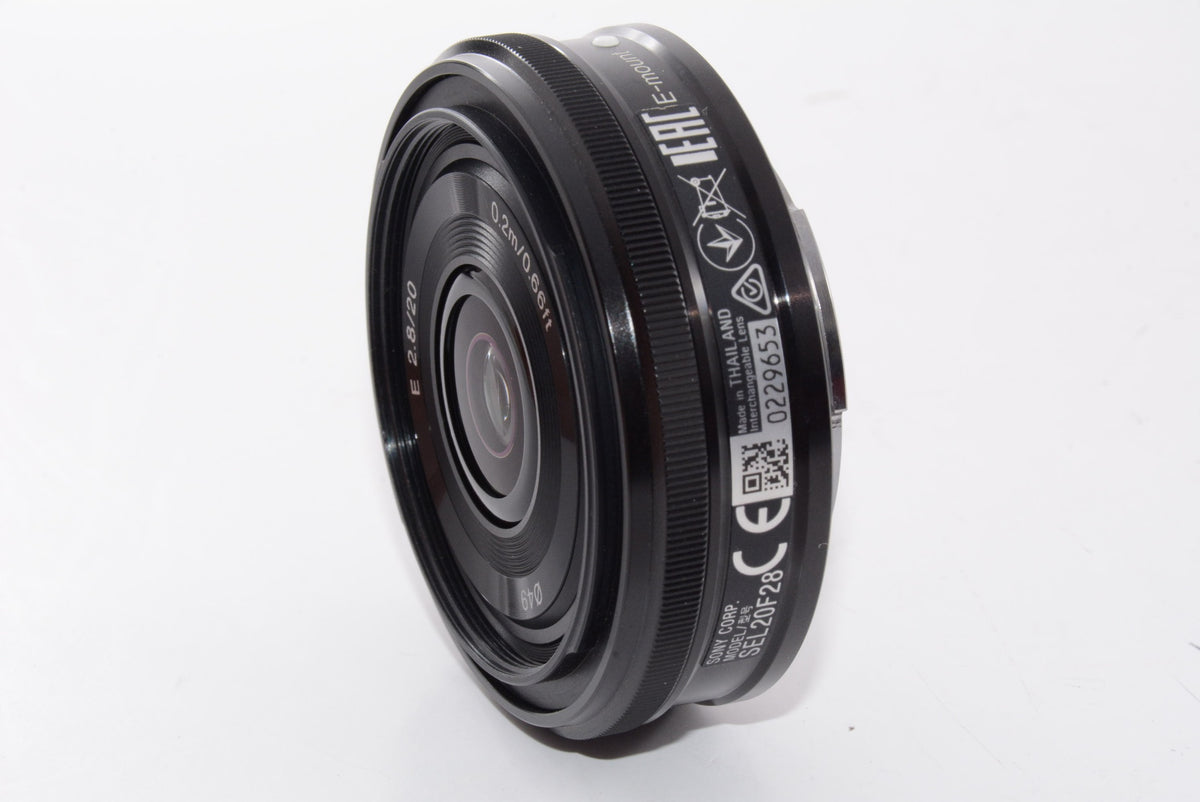 【外観特上級】ソニー SONY 単焦点レンズ E 20mm F2.8 ソニー Eマウント用 APS-C専用 SEL20F28