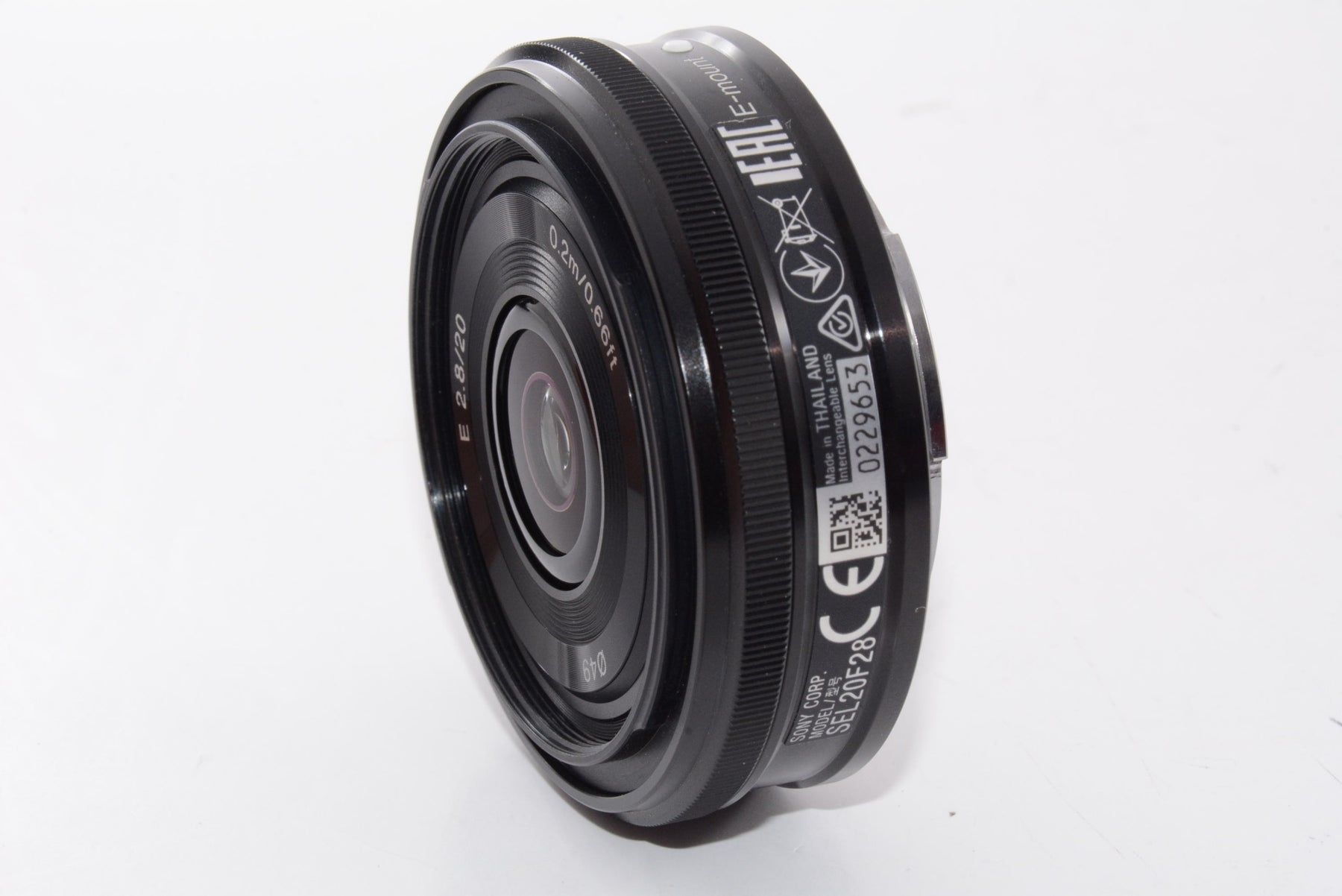 【外観特上級】ソニー SONY 単焦点レンズ E 20mm F2.8 ソニー Eマウント用 APS-C専用 SEL20F28