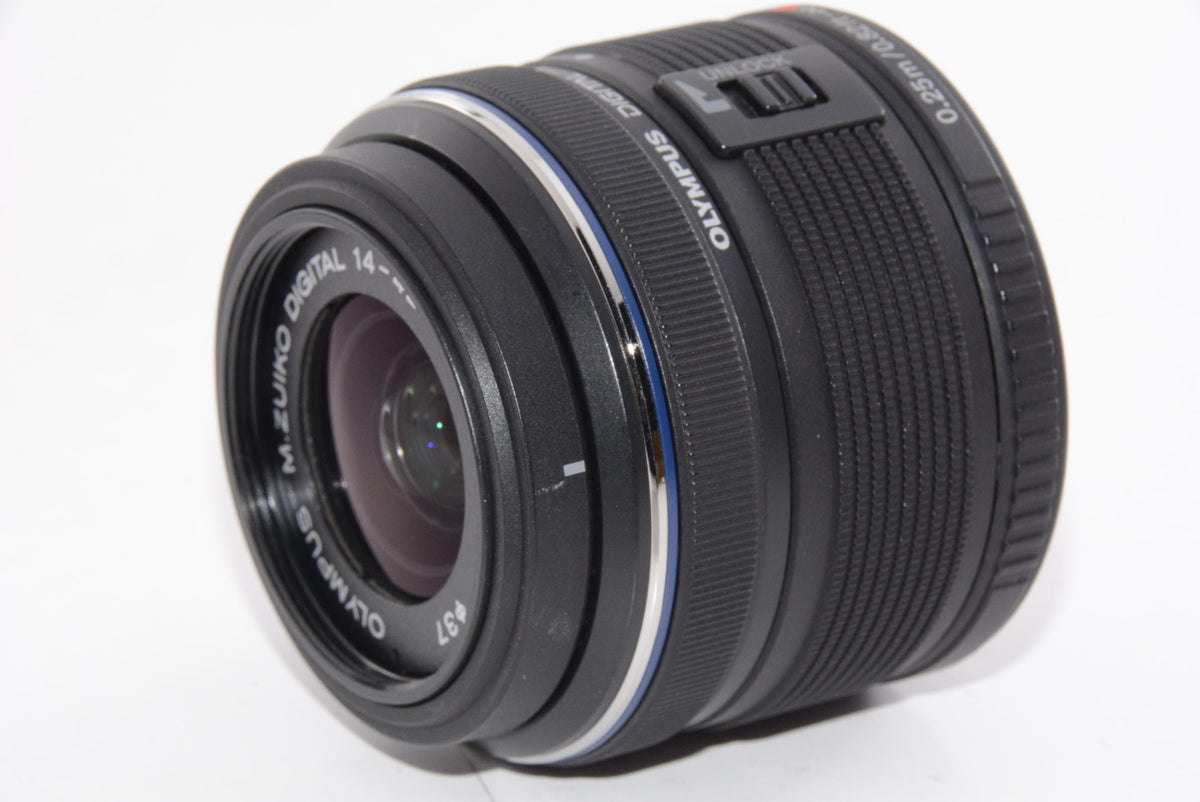 【外観並級】OLYMPUS 標準ズームレンズ M.ZUIKO DIGITAL 14-42mm F3.5-5.6 II R ブラック