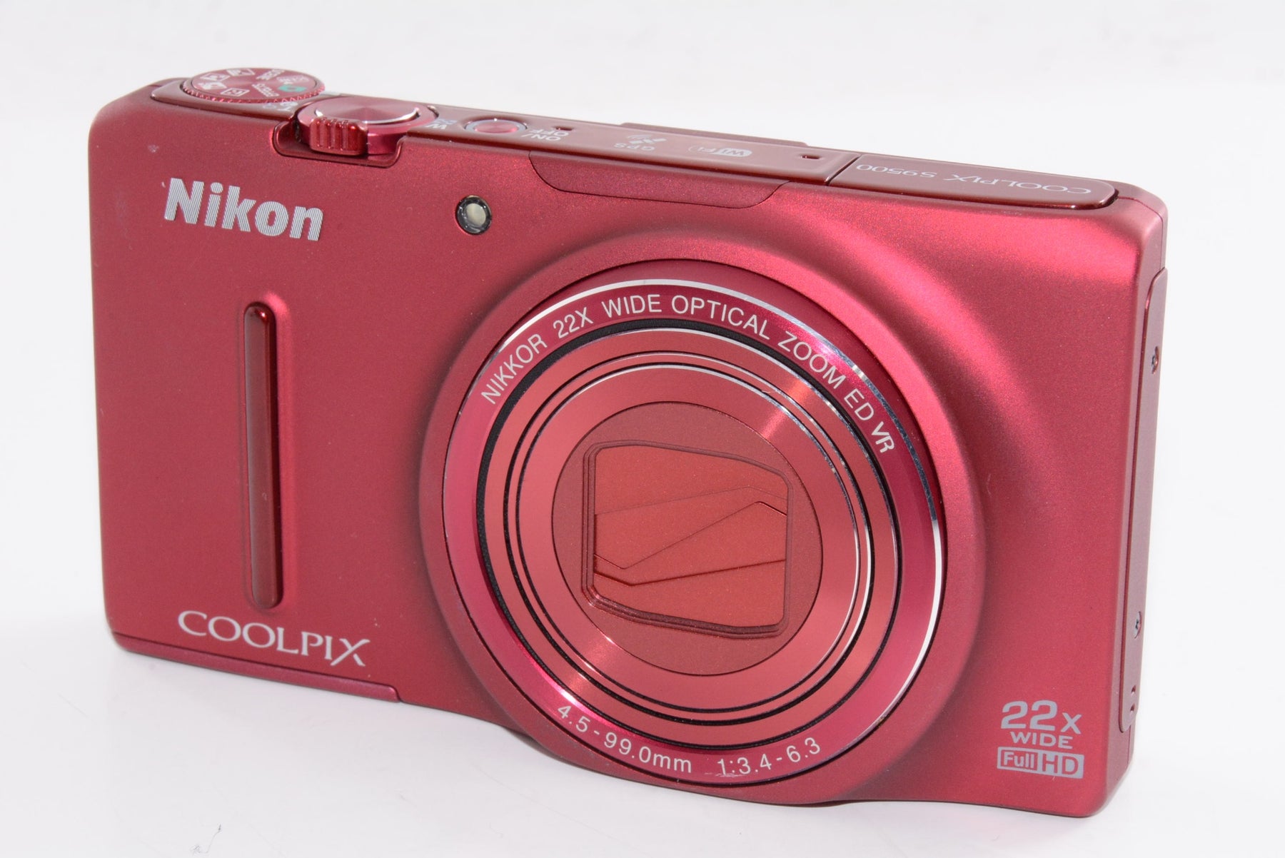 【外観並級】Nikon デジタルカメラ COOLPIX S9500 光学22倍ズーム Wi-Fi対応 ヴェルヴェットレッド S9500RD