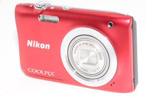 【外観特上級】Nikon デジタルカメラ COOLPIX A100 光学5倍 2005万画素 レッド A100RD