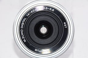 【外観特上級】OLYMPUS M.ZUIKO DIGITAL ED 14-42mm F3.5-5.6 EZ SLV